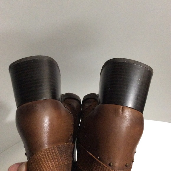 JBloom tall smooth and textured leather boots - Picture 12 of 16